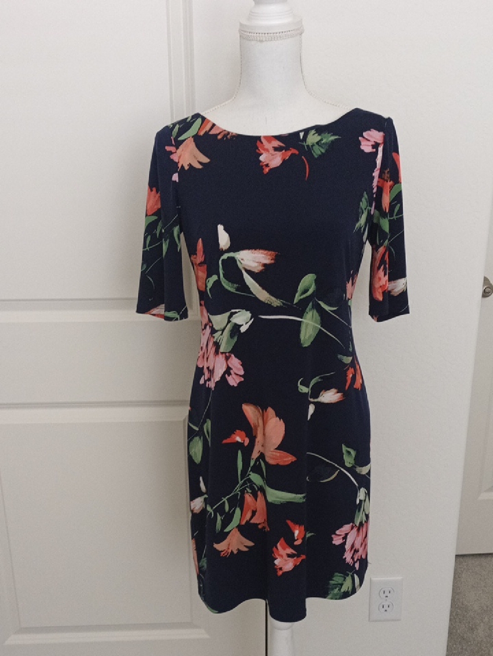 Eliza J Floral Pull on Stretchy Dress Size 6